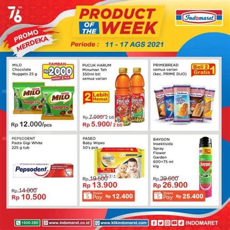 Promo Indomaret Harga Heboh Agustus Diskon Hut Ri Ke