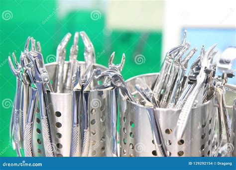 Dentists Tools. Surgical Steel Dentists Tools. Stock Photo - Image of ...