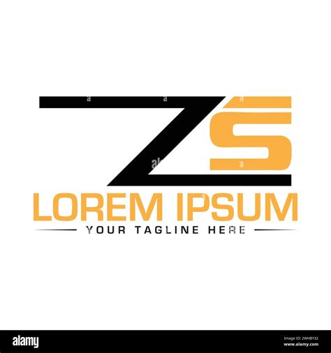 zs letter logo design stock vector image art alamy