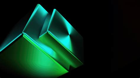 2560x1440 Glowing Green Abstract Shapes 5k 1440P Resolution ,HD 4k ...