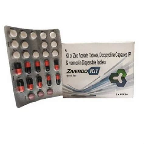 Ziverdo Kit Zinc Acetate Mg Doxycycline Mg Ivermectin Mg