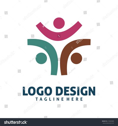 Human Group Logo Stock Vector Royalty Free 673600480 Shutterstock