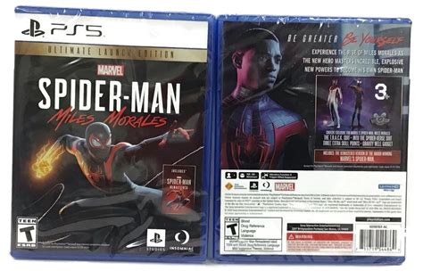 SPIDER MAN MILES MORALES ULTIMATE LAUNCH EDITION PLAYSTATION 5 New