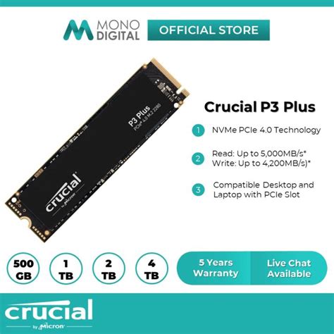 Crucial P P Plus Nvme Pcie Internal Ssd Tb Tb Gb Gb M