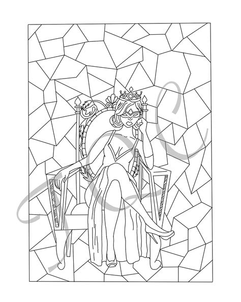 Royalty Coloring Page Printable Adult Coloring Pages Treat Yourself