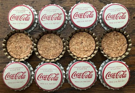 12 Vintage Original COCA COLA SODA Bottle Cap 1950s Cork COKE Bottle