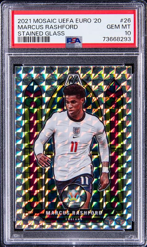 Marcus Rashford Mosaic Euro Stained Glass Ssp Price Guide