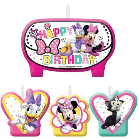 Minnie Mouse Birthday Candles Set Of Peci Australia Pty Ltd