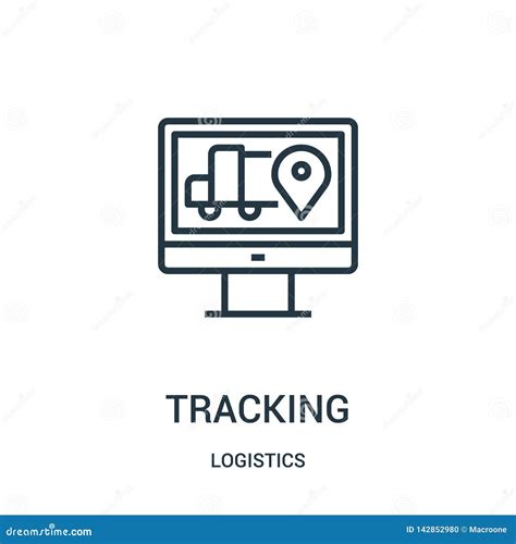 Tracking Icon Vector From Logistics Collection Thin Line Tracking