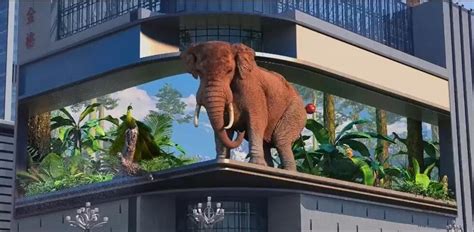 Huaxia Naked Eye D LED Video Display D Digital Billboard D Video