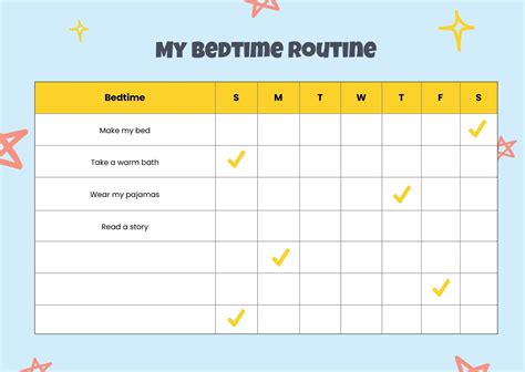 Free Printable Bedtime Routine Reward Chart Online Cheapest ...