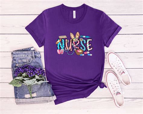 Easter Nurse Shirt Nurse Easter Shirt Easter T For Nurse Etsy