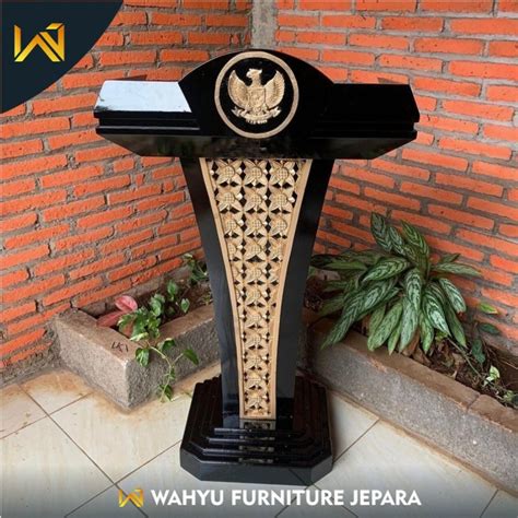 Jual Diskon Podium Pidato Kayu Jati Mimbar Pidato Jati Solid Podium