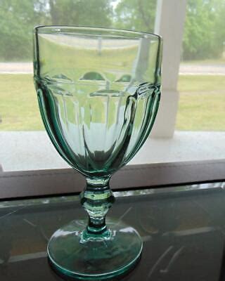 Libbey Duratuff GIBRALTAR Spanish Green Water Goblet Glass 10 Oz EBay