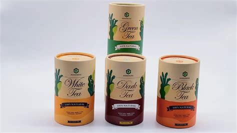 Custom Printed Cylinder Cardboard Food Grade Round Shape Kraft Container Craft Coffee Paper Tube