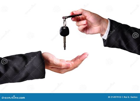 Handing Over The Keys Stock Photo Image 21497910