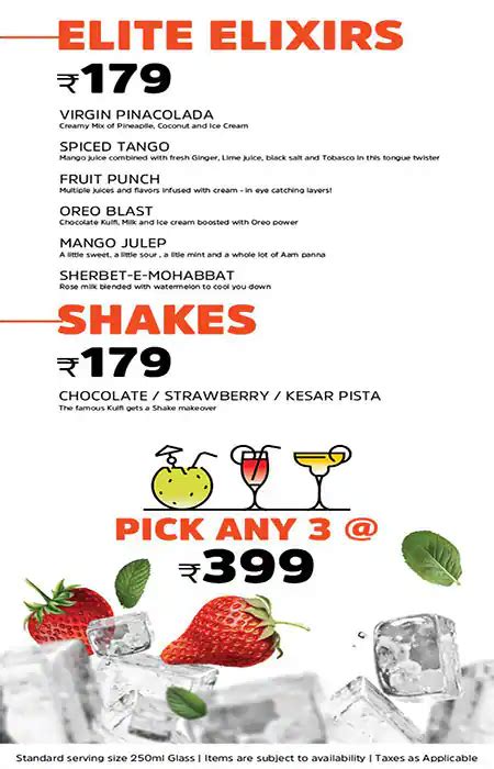 Menu At UBQ By Barbeque Nation Aurangabad