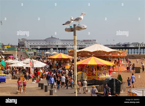 Brighton seafront attractions East Sussex England UK Stock Photo - Alamy