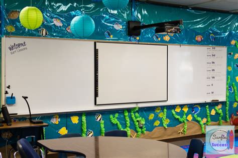 Ocean Themed Classroom Door