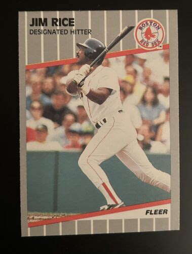 Fleer Jim Rice Boston Red Sox Ebay