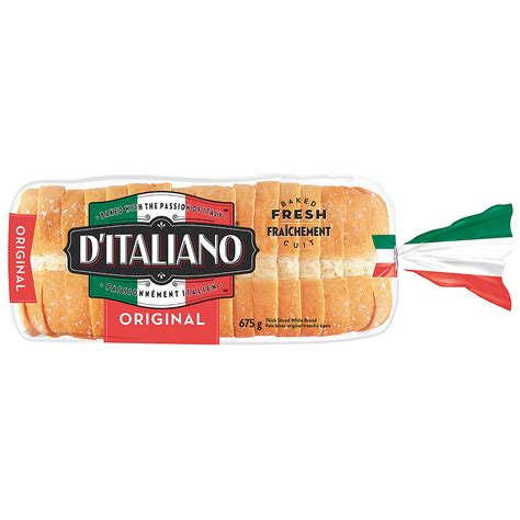 Calories In DItaliano Thick Slice Original Bread Food With Thought