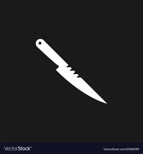 Sharp Knife Logo Design Template Royalty Free Vector Image