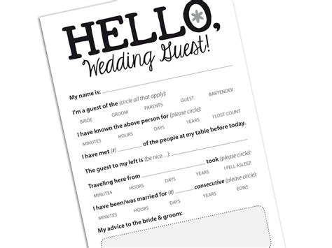 WEDDING GUEST CARD Funny Marriage Advice Card by helloinklings