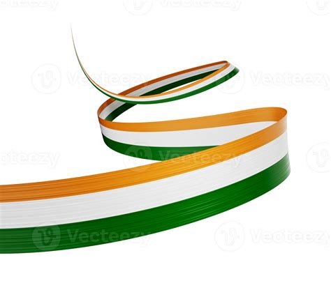 3d Flag Of India 3d Waving Ribbon Flag Isolated 3d Illustration 27243816 Png