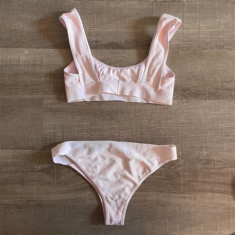 Frankies Bikinis Light Pink Bikini Size Small Depop