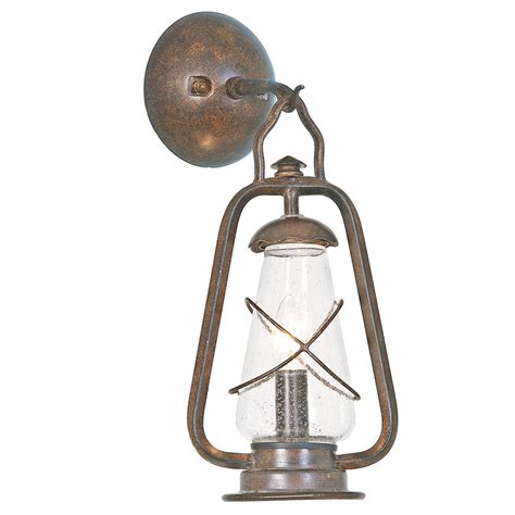 Vintage Wandlampe Au En Schmiedeeisen Glas Ip Leuchte