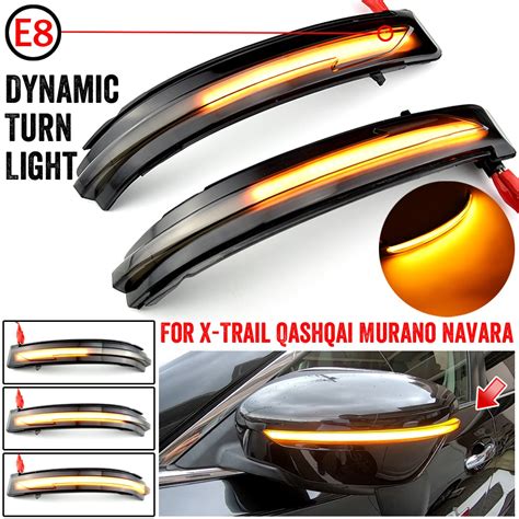 Led Side Mirror Dynamic Turn Signal Sequential Light For Nissan X Trail