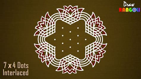 Padi Kolam With X Dots Margazhi Kolam Dhanurmasam Muggulu Dr