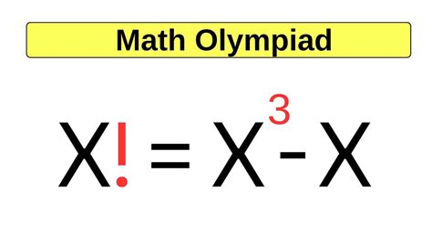 Brazil A Nice Factorial Equation Math Olympiad Youtube