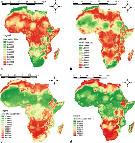 Maps Illustrating The Spatial Distribution Of Malaria Transmission