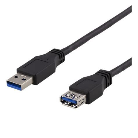 Deltaco Usb 31 Gen1 Extension Cable Male Female 3m Black