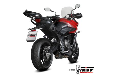 Mivv DELTA RACE Black ECE Approved Full System 3 1 For TRIUMPH TRIDENT