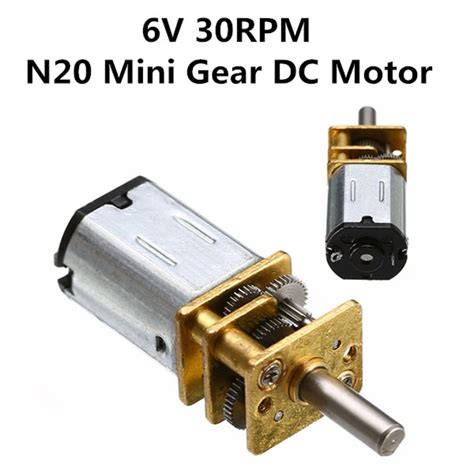 N20 6v 100 Rpm Micro Metal Gear Box Dc Motor Micro Ohm 45 Off