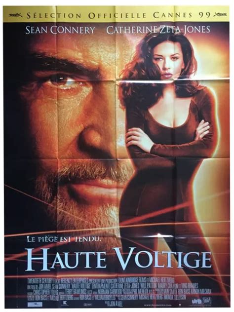 AFFICHE PLIÉE 120X160CM HAUTE VOLTIGE ENTRAPMENT 1999 Sean Connery