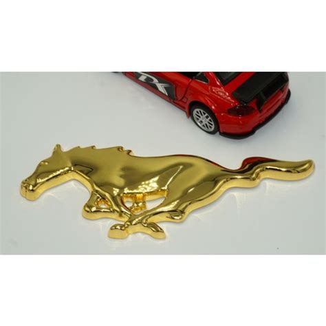 Dk Mustang Shelby Gt Koşan At Bagaj Gold Metal Logo Fiyatı