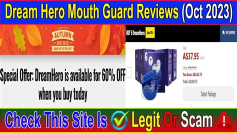 Dream Hero Mouth Guard Reviews Oct 2023 Watch The Video Know Scam