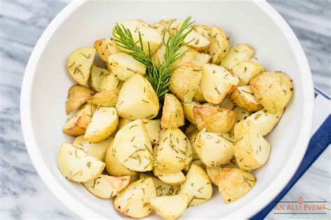 Air Fryer Rosemary Garlic Potato Wedges An Alli Event