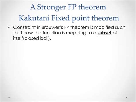 Fixed Point Theorems Ppt