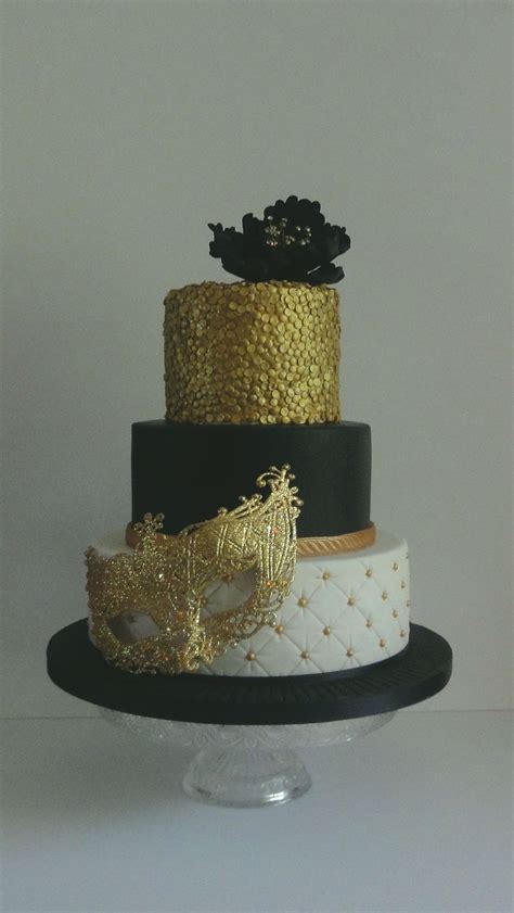 Masquerade Cake Topper