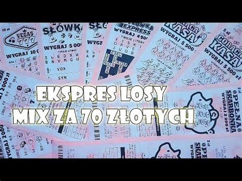 Expres Losy Za Siedemdziesi T Z Otych Lotto Youtube