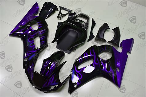 1999 2000 2001 2002 Yamaha Yzf R6 Purple Fairing Kit Alfairings