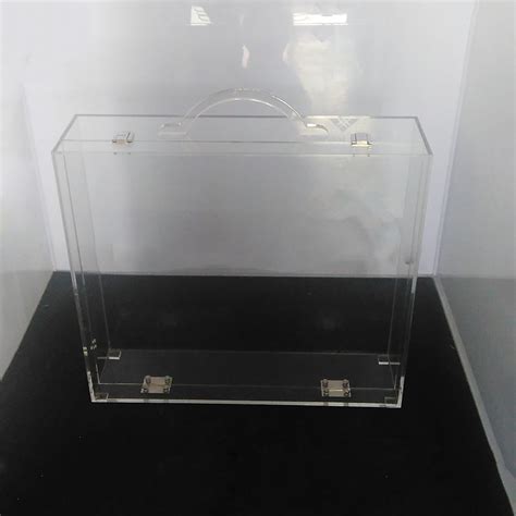 Clear Acrylic Briefcase Customized Briefcase Bag For Men Waterproof