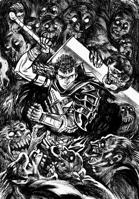 Guts Berserk Berserk Mang Ilustra O M Stica Ilustra O De Mang S