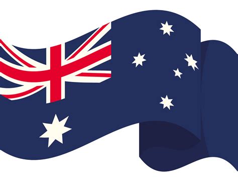 australian flag waving 24096055 PNG