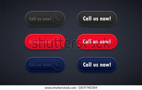 Call Us Now Button Button Template Stock Vector Royalty Free