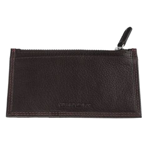 Brown Navassa Credit Card Holder With Zipper ZIPPO Top Original